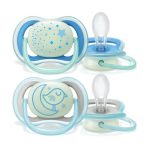 Avent Chupete Ultra Air Deco Nightime 6-18M Nena X2