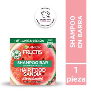 Shampoo Solido Fructis Hair Food Sandia 60gr
