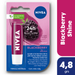 Protector Labial Humectante Nivea Blackberry Shine Para Todo Tipo De Piel X 4,8 Grs
