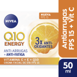 Crema Facial Antiarrugas Nivea Q10 Energy + Vitamina C Y E Fps 15 X 50 Ml