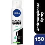 Desodorante Antitranspirante Femenino Nivea Black & White Fresh Sin Siliconas X 150 Ml