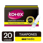 Tampones Kotex Digitales Medio X 20