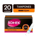 Tampones Kotex Digitales Super X 20