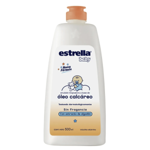Oleo Calcareo Estrella Baby 500 Ml S/Fragancia Con Extracto De Algodon
