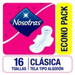 Toalla Femenina Nosotras Cl?sica Tipo Algod?n 16 Unidades