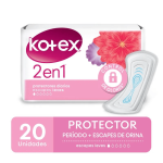 Kotex Protector Diario 2 En 1 X 20