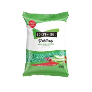 Cera Depilatoria Depimiel En Perlas Pote Vegetal 200 Gr