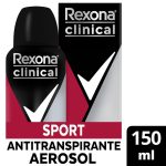 Antitranspirante En Aerosol Rexona Clinical Sport Strenght 150 Ml