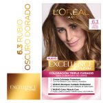 Kit Tintura Excellence Creme Tono 6.3 Rubio Oscuro Dorado